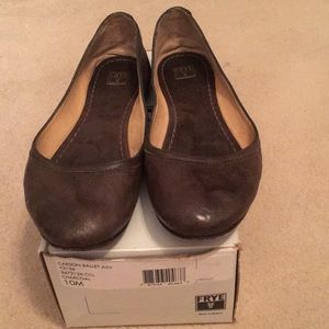 Frye, Carson, Charcoal Closed Toed Ballet Flats